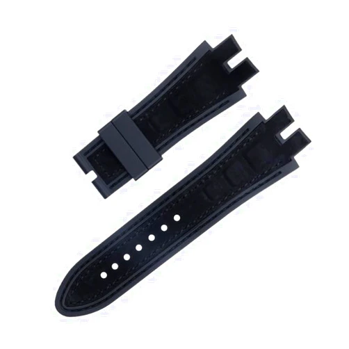 ZIFENGXUAN Fit For Roger Dubuis Strap For EXCALIBUR Series 28mm Nubuck Leather Belt Silicone Watch Band Accessories