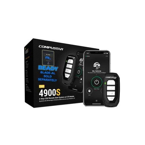 Compustar CSX4900-S 4-Button 2-Way, 3000' Remote Start System w/Drone X1LTE