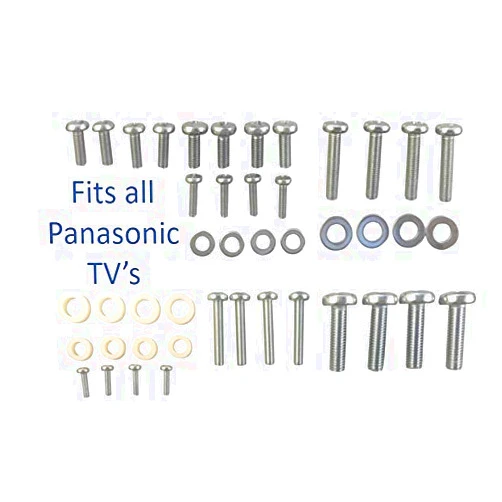 FastenFX Full Set of Panasonic TV Mounting Bolts/Screws and Washers - Fits Any Size TV