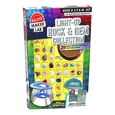 Klutz Light Up Rock & Gem Collection: Maker Lab STEM Kit
