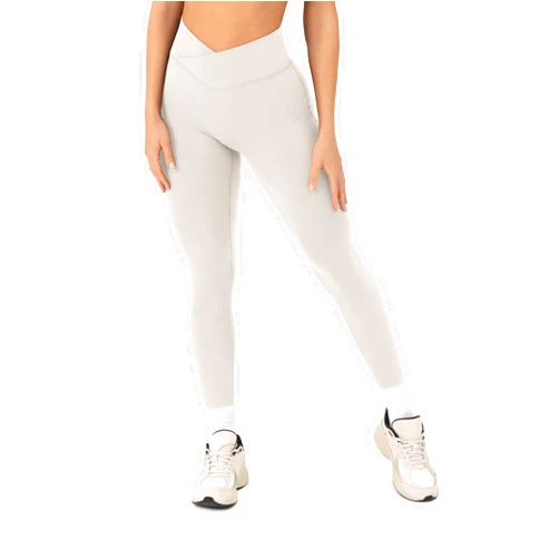 PAVOI ACTIVE Pilates Crossover Leggings for Women | Buttery Soft High Waisted V Cut Cross Waist Workout Yoga Pants | FlexFlow