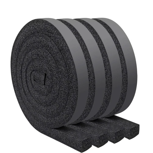 yotache Open Cell Foam Air Conditioner Insulation Seal Strip 4 Pcs 1 X 1 Inch, No Glue Thick Foam Weather Seal Strip with High Resilience, Total 26 Feet Long