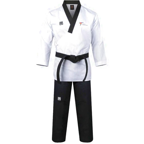 MOOTO Korea Taekwondo Poomsae Uniform WT Logo Taebek Dan MMA Martial Arts Karate Judo Kick Boxing (170(Height:170~179cm)(5.58~5.87ft), 1. Male)