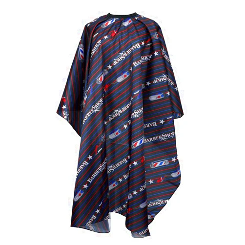 Flagsky Professional Barber Cape,Polyester Hair Cutting Salon Cape,Water and Stain Resistant Apron,Cutting Hair Beard Hairdressing Cape Anti-Static Haircut,Red Black & Blue,57×61 inch