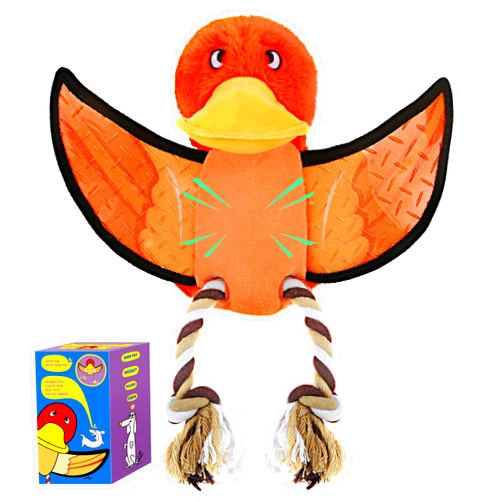 PetiFine Dog Toys, Squeaky Dog Toys for Aggressive Chewers, Stuffed Animals Dog Toys to Keep Them Busy, Interactive Tug of War Dog Toy for Small, Medium and Large Dogs
