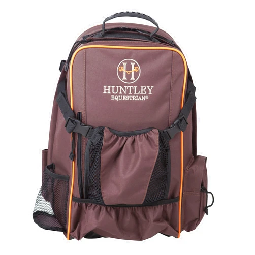 Huntley Equestrian Deluxe Heavy Duty Nylon Exterior Storage Fabric Backpack Adjustable Shoulder Straps