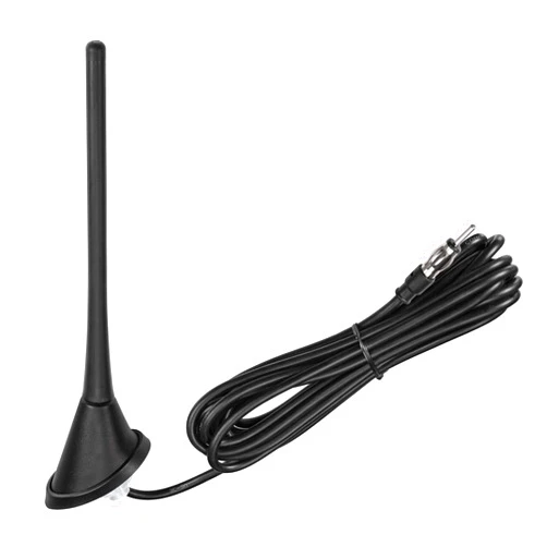 Eightwood Car Stereo AM FM Radio Antenna, Universal Roof Mount Antenna Replacement with Mount Base 16ft Extension Cable for Vehicle Car Truck Stereo Receiver Head Unit FM HD Radio