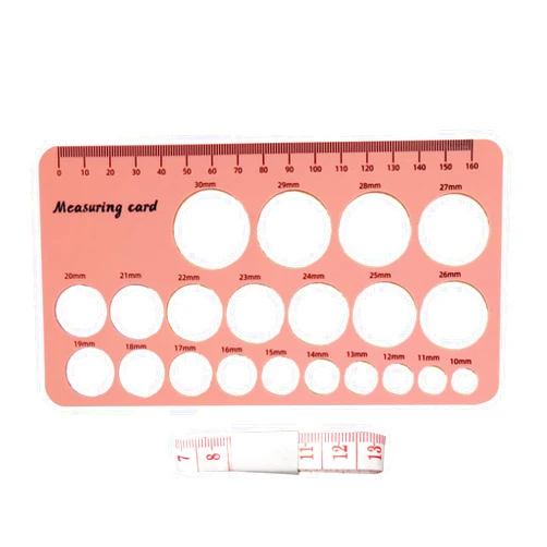 HOUNIIXIE Silicone Nipple Ruler Flange Sizing Tool Accessories Flange Measuring Tool Skin Friendly Ruler