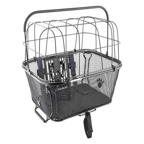 Sunlite RackTop/Handlebar pet Friendly QR Basket, 15.7 x 16.9 x 12, Black