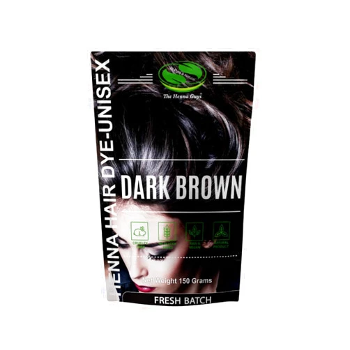 The Henna Guys 1 Pack Of Dark Brown Henna Hair & Beard Color/Dye 150 Grams - Natural Hair Color, Plant-based Hair Dye - The Henna Guys