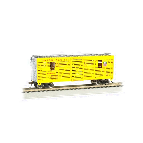 Bachmann 40' Animated Stock Car - UNION PACIFIC with HORSES - HO Scale