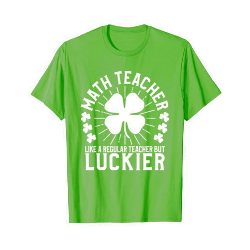 Parabolic St Patrick's Day St Patrick's Day Math Teacher T-shirt Funny School Gift T-Shirt