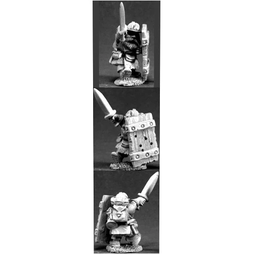 Reaper Minatures Cobb Blackbadger Dwarf Miner Miniature Dark Heaven Legends