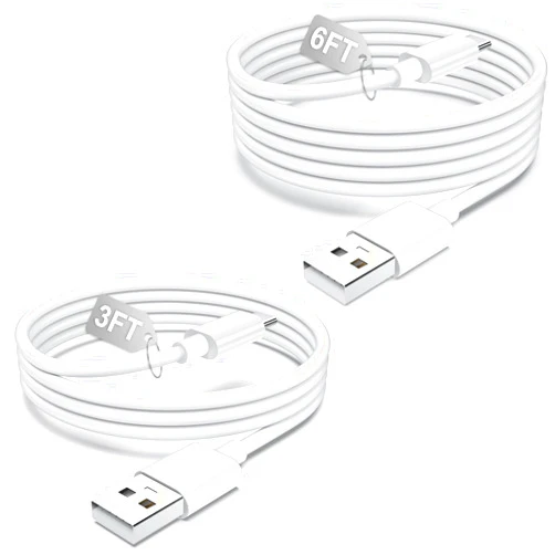 CHLANT Car Carplay Cable for iPhone 17 16 15, 2-Pack USB to USB C Cable 6FT+3FT USB C cable Fast Charging Cord Type C cable 6FT USB C Charging Cord for iphone 17 Air 17 16 15 Pro Max Plus,Apple Car Play cord