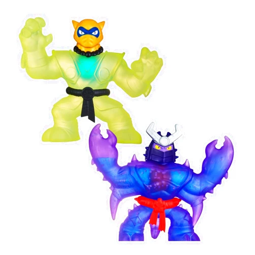 Heroes of Goo Jit Zu Goo Shifters Liquid Gold Pantaro VS Shadow Orb Scorpius Versus Pack, Two Stretchy, Squishy Goo Filled Toys with a Unique Goo Transformation., Multicolor