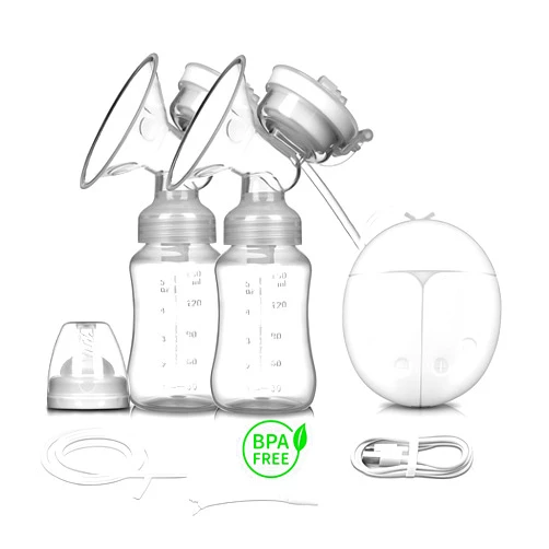 SMART MOMMY Electric Breast Pump, Ladybug Silicone Breast Milk Collector- Portable Breast Pump- Backflow Design, 2 Modes Pumps, Extractor De Leche Materna Electrico- BPA Free, FSA HSA Eligible