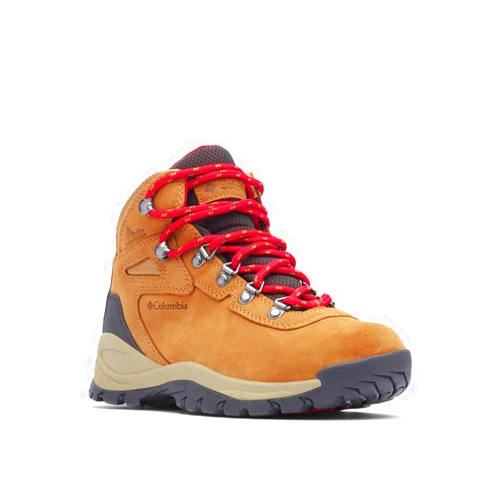 Columbia Women's Newton Ridge Plus Waterproof Amped, Elk/Mountain Red, 7.5