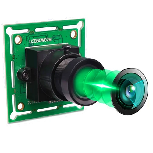 IEights VGA High Speed Wide Angle USB Camera Module for Computer 480P 60fps Mini UVC USB2.0 Webcam Board with 8mm Lens CMOS OV7725 Industrial Video CCTV PC Camera for Linux Mac Android Raspberry Pi
