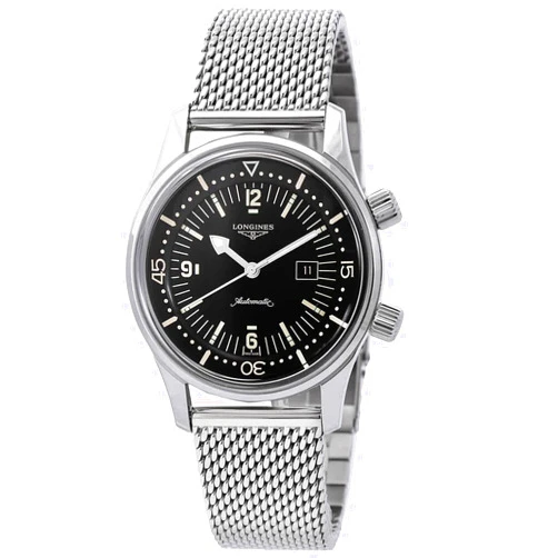 Longines Heritage Automatic Black Dial Men's Watch L3.374.4.50.6