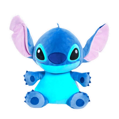 Disney Classics 14-inch Large Stitch Comfort Weighted Plush Stuffed Animal, Blue, Alien