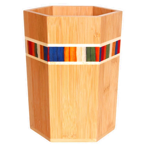 Totally Bamboo Baltique Marrakesh Collection Kitchen Utensil Holder, Large Cooking Utensil Crock for Countertop