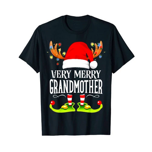 99 Gifts Funny Matching Xmas PJS Shirts For Family Very Merry X-Mas Grandmother Matching Christmas T-Shirt