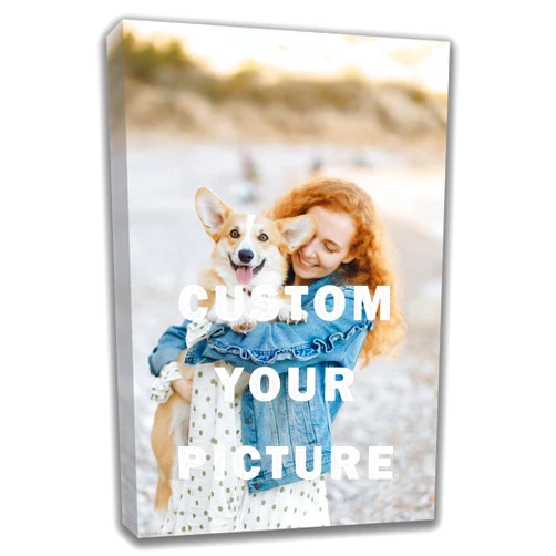 Custom Canvas Prints with Your Photos (11x14, Framed Canvas) Customized Wall Art Personalized Canvas Pictures for Pet/Family Gifts for Mom/Men/Women