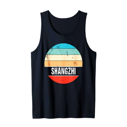 Vintage Travel Souvenirs Shangzhi China City Trip Tank Top