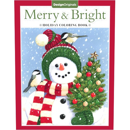 Thaneeya McArdle,Robin Pickens,Angelea Van Dam,Valerie McKeehan,Jenny Newland,William Vanderdasson Merry & Bright Holiday Coloring Book (Design Originals) A Festive Christmas Coloring Wonderland of Snowmen, Ice Skates, and Quirky Critters on Perforated Pages that Resist Bleed Through