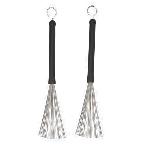 Jiayouy 1 Pair Drum Wire Brushes Drum Sticks Percussion Retractable Brush Stick for Cajon Jazz Acoustic Drummer Playing Music Lover
