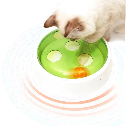 Catit Senses 2.0 Ball Dome Interactive Cat Toy - Motion-Activated Cat Toy with Two Modes of Play, Batteries Not Included