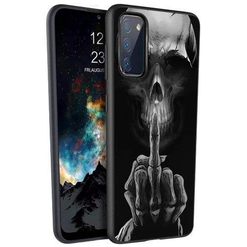 ZOXOHO Case for Samsung Galaxy S20 FE 5G (2020 Release) Case, Slim Anti-Scratch Shock Absorbent Silicone Protective Case Cover for Samsung Galaxy S20 FE 5G, Funny Skeleton Skull