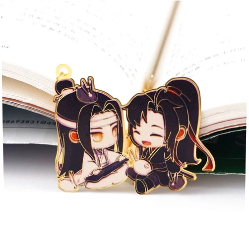 Junfamilee Chinese Mo Dao Zu Shi Bookmark， Grandmaster of Demonic Cultivation Wei Wuxian LAN Wangji Metal hollowing Bookmark, Bookmarks, Office Supplies