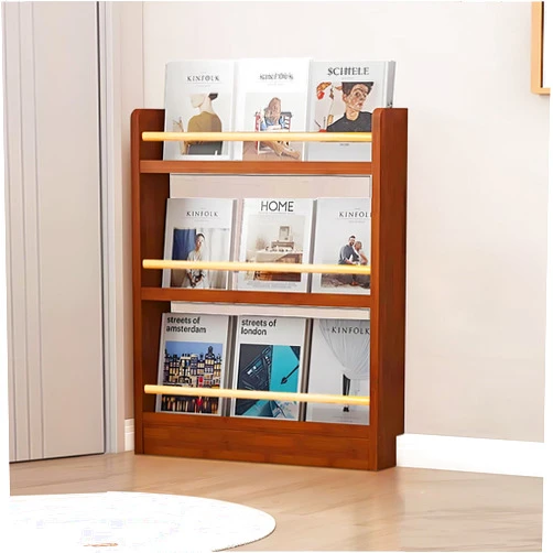 HKJBEQU Wooden Book Shelf, 3/4/5/6 Tier Behind The Door Bookshelf, Book Shelf for Bedroom, Floor Standing Bookcase, Kids Bookshelf Wall Mounted, Book Shelves for Bedroom, Living Room, Study Room