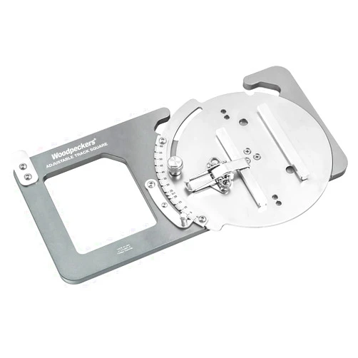 Woodpeckers Adjustable Track Saw Square, Up to 60° Angles, USA Made Guide Rail Square