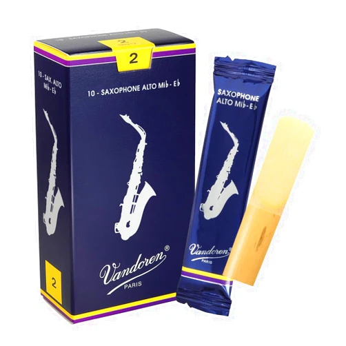 Vandoren SR212 Alto Sax Traditional Reeds Strength 2; Box of 10
