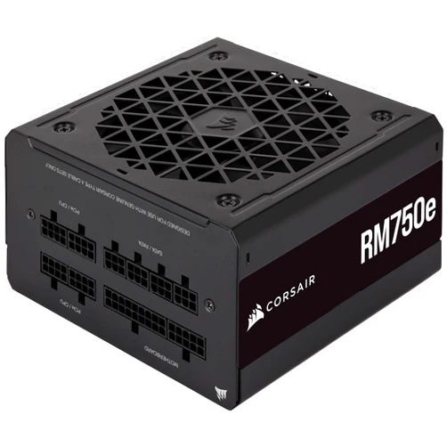 Corsair RM750e (2023) Fully Modular Low-Noise Power Supply - ATX 3.0 & PCIe 5.0 Compliant - 105°C-Rated Capacitors - 80 Plus Gold Efficiency - Modern Standby Support - Black