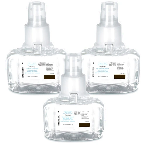 Gojo PROVON Clear and Mild Foam Handwash, Fragrance Free, EcoLogo Certified, 700 mL Hand Soap Refill for PROVON LTX-7 Touch-Free Dispenser (Pack of 3) - 1341-03
