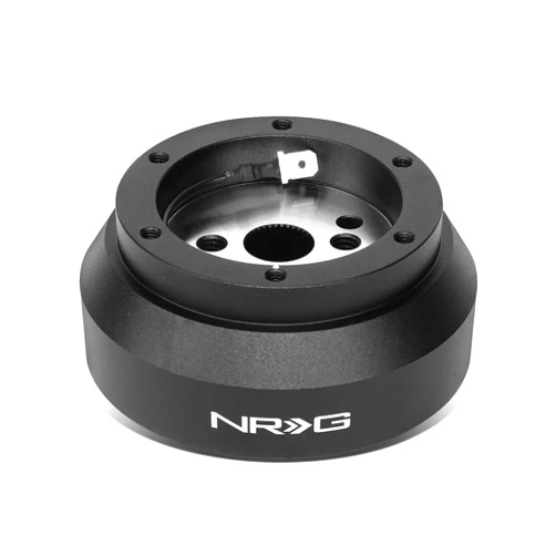 NRG Innovations NRG-SRK-170H Racing Style Steering Wheel Quick Release Short Hub Adapter, 6 X 70mm Bolt Pattern, Black Body