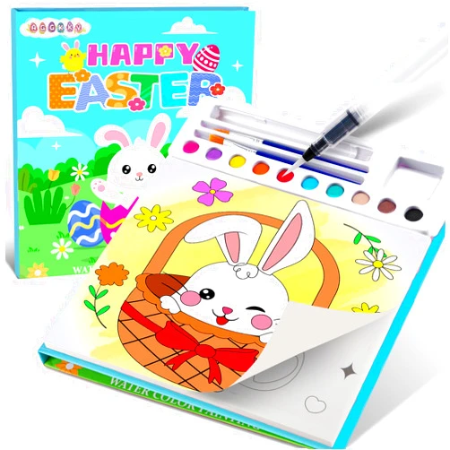 AGGKKY Paint with Water Coloring Books for Kids Toddlers Mess Free Watercolor Painting Sets Arts and Crafts for Kids 3+ Travel Activities Birthday Stocking Stuffers Toy Gift (Blue)