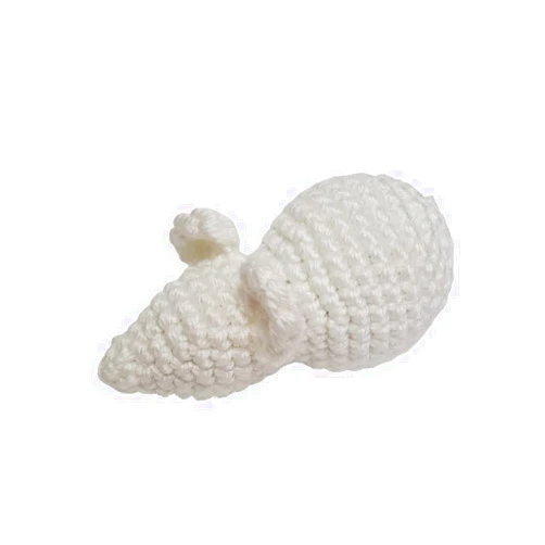 Bruiser McKitty Cat Toy, Catnip Toy, Mouse Cat Toy, Crocheted, Interactive Toys for Cats, Cat Kicker Toy, Handmade Cat Toy, 6-1/2