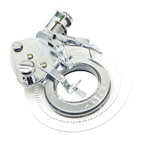 WeFoonLo Practical Circular Embroidery Daisy Flower Stitch Presser Foot Daisy Flower Disc Pattern Stitch Round Foot for Home Sewing Machine Singer Brother Janome Low Shank