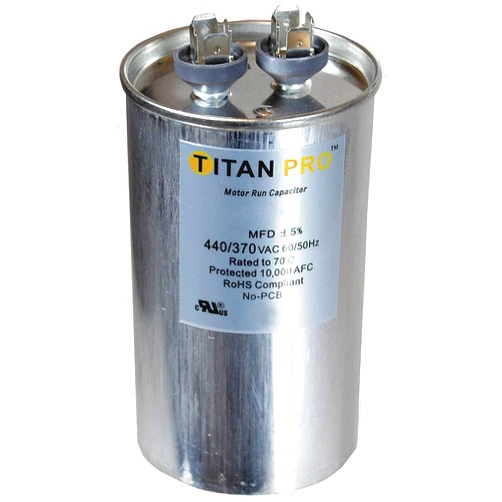 CAI - TITAN PRO Titan PRO Round Motor Run Capacitor,40 Microfarad Rating,370-440VAC Voltage