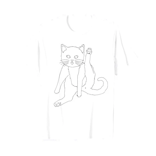 The Cat Stuff Cat Licking Butt T-Shirt T-Shirt