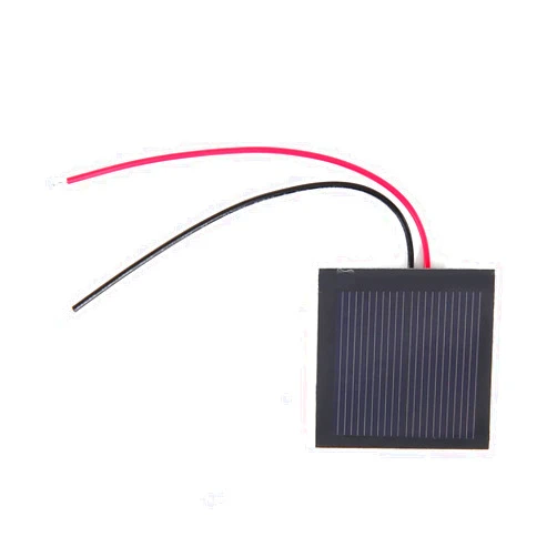 Aveanit 1V 200mA Mini Solar Panel Polycrystalline Solar Cell + Wire 40x40mm