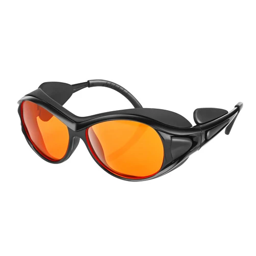 LPSAFP Professional UV Light Safety Glasses for 90nm-490nm wavelength UV lamps, UVC protective glasses, blocking blue light , Anti-Fatigue Anti Glare, shatterproof, anti-scratch and anti-fog, orange lenses