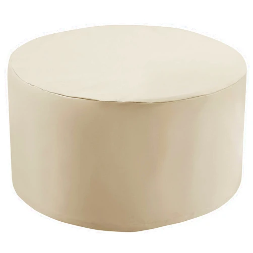 Crosley Furniture Patio Furniture Covers, Waterproof Round Outdoor Coffee Table Cover for Deck, Tan