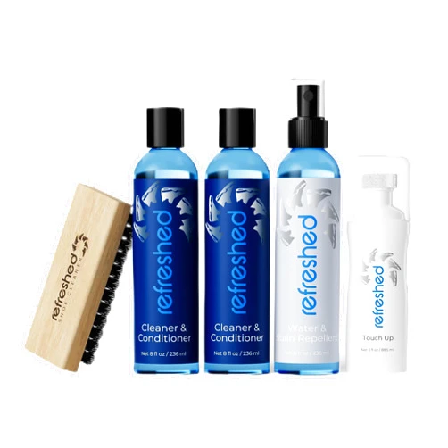 Refreshed Shoe Cleaner Complete Shoe Cleaning Kit - 2x Advanced Cleaning Solution, 1x Premium Stain Repellent, 1x White Shoe Paint, & Shoe Cleaning Brush For Suede, Leather, Canvas, and Mesh shoes and White Sneakers