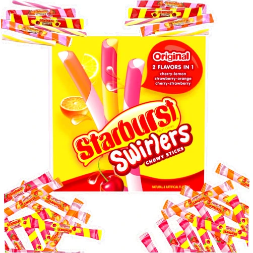 MAKATAYO Starburst Swirlers Chewy Candy Sticks, 105 ct. Starburst Swirlers Sticks. Packed by MAKATAYO