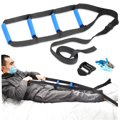 Homymusy Bed Ladder Assist,Pull up Helper and Sit up Helper with 4 Handle Grips (160 INCHES,1 PACK)